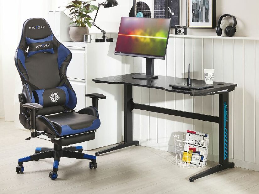 PC stolík DARAN (čierna)