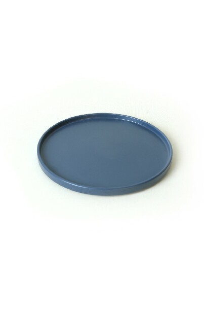 Sada plytkých tanierov (6 ks.) Simple (modrá matná)
