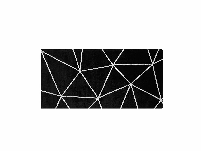 Koberec 80x150 cm HAZVE (látka) (čierna)