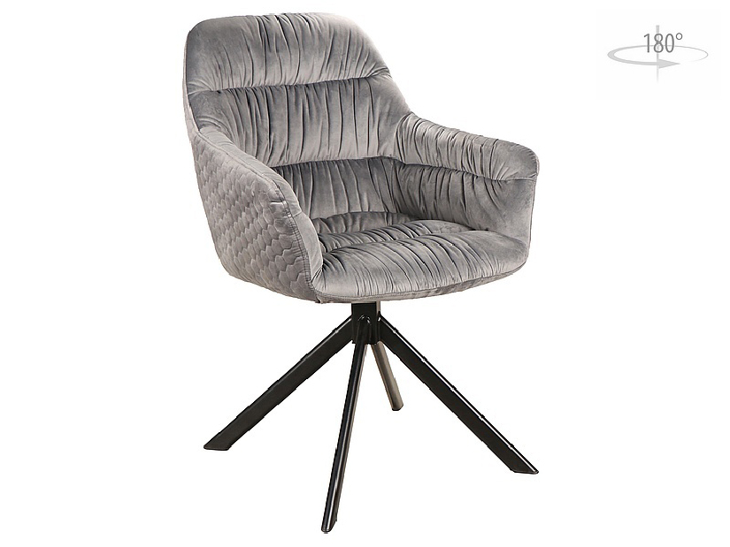 Jedálenská stolička Ami (sivá + čierna)