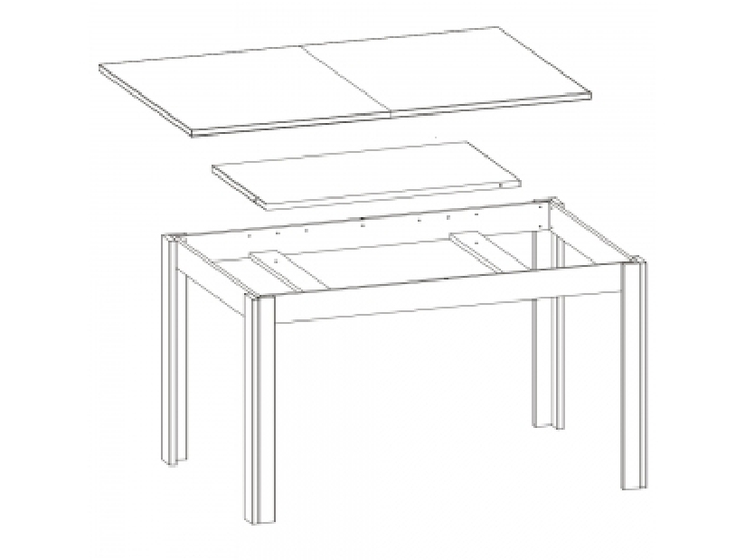 Jedálenský stôl Twin TW 11 (pre 4 až 8 osôb)