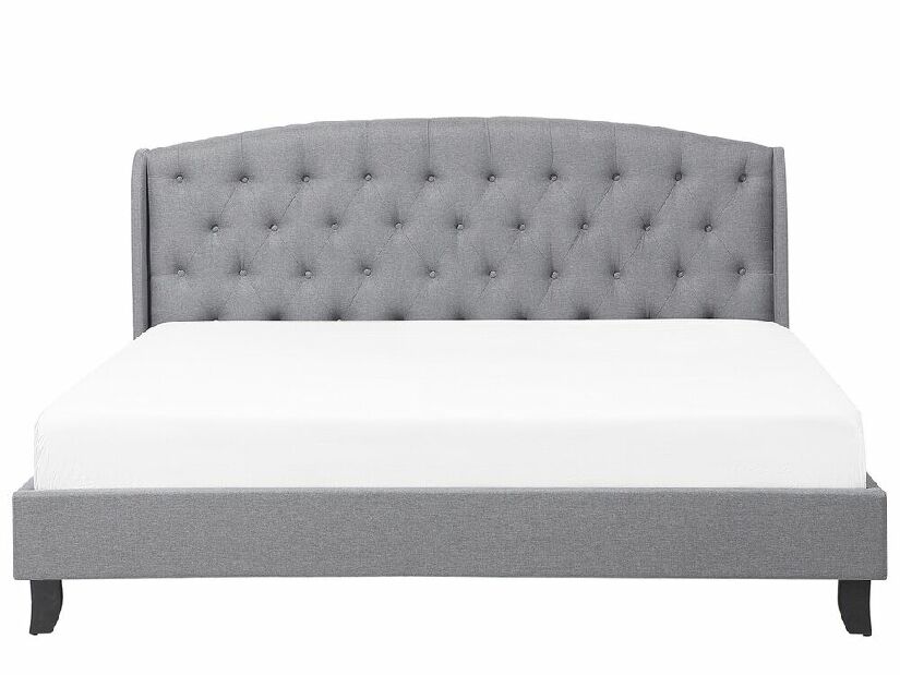 Manželská posteľ 180 cm BORD (s roštom) (sivá)