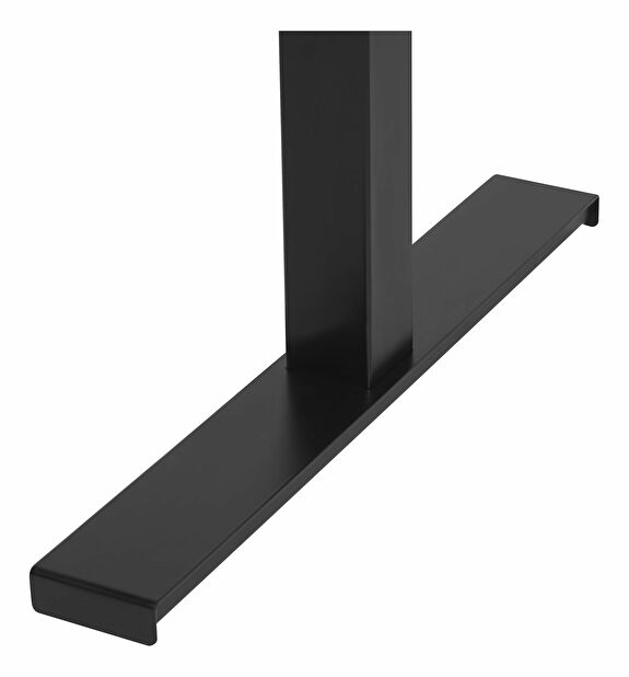 Písací stôl DESIRA II (180x80 cm) (tmavé drevo + čierna) (el. nastaviteľný)