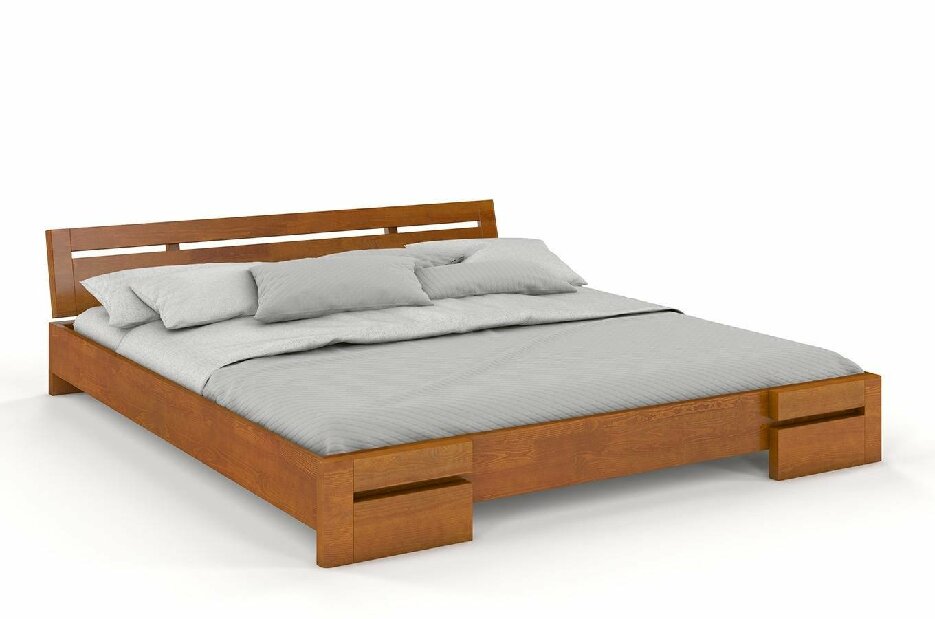 Manželská posteľ 160 cm Naturlig Bokeskogen (borovica)