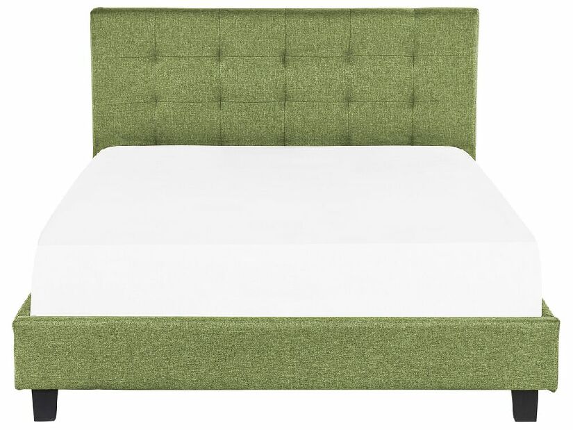 Manželská posteľ 160 cm Rhiannon (zelená) (s roštom a matracom)