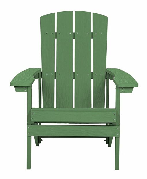 Záhradná stolička Adack (tmavo zelená)