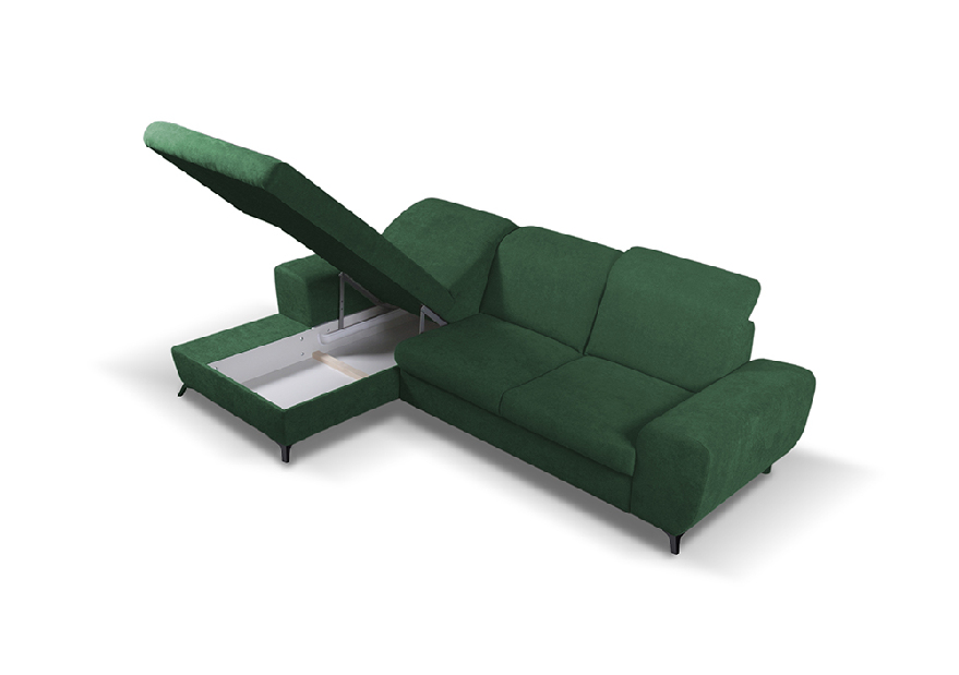 Rohová sedačka Altham (L) (zelená) *výpredaj