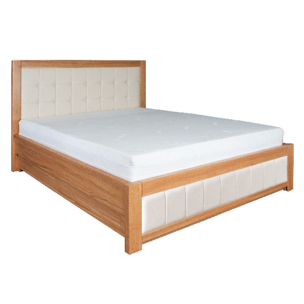 Manželská posteľ 200 cm LK 214 (dub) (masív)