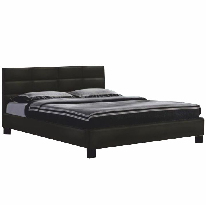 Manželská posteľ 160 cm Mivory (čierna) (s roštom)
