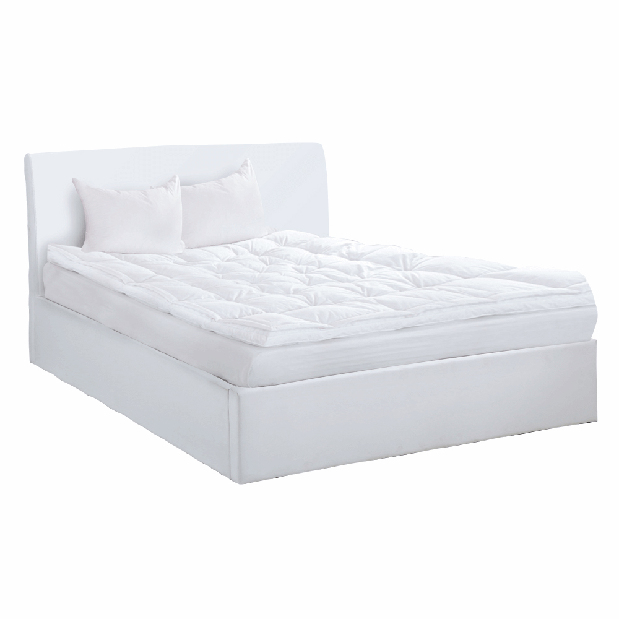 Manželská posteľ 160 cm Kralla (biela) (s roštom)