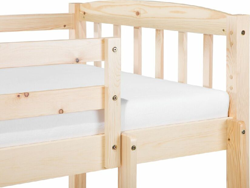 Poschodová posteľ 90 cm REWIND (s roštom) (svetlé drevo)