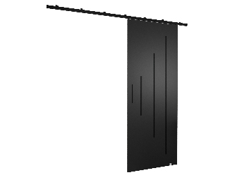 Posuvné dvere 90 cm Zodiac Y (čierna matná)
