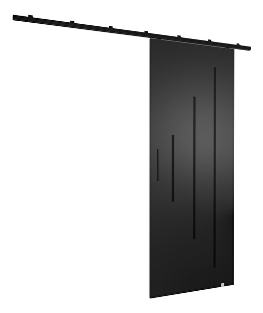 Posuvné dvere 90 cm Zodiac Y (čierna matná)