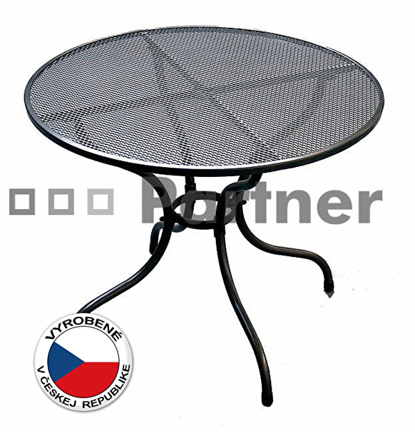 Záhradný stôl okrúhly 105 cm (kov)