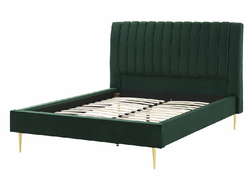Manželská posteľ 140 cm Marvik (zelená)