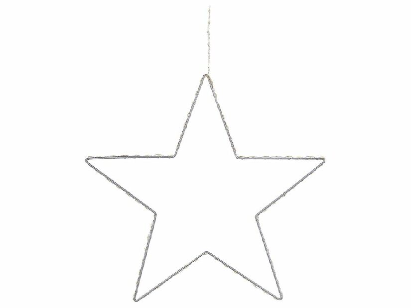 Set 3 ks LED dekorácia hviezdy Kunza (strieborná)