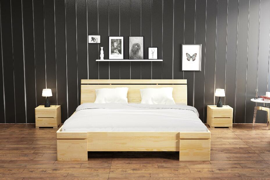 Manželská posteľ 160 cm Naturlig Bavergen Maxi ST (borovica) (s roštom a úl. priestorom)