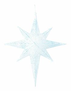 Vonkajšia dekorácia hviezda Osmza (biela)