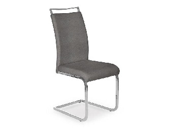 Jedálenská stolička Kato (siva + strieborna)