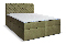 Manželská posteľ Boxspring 160 cm Orimis (zelená)