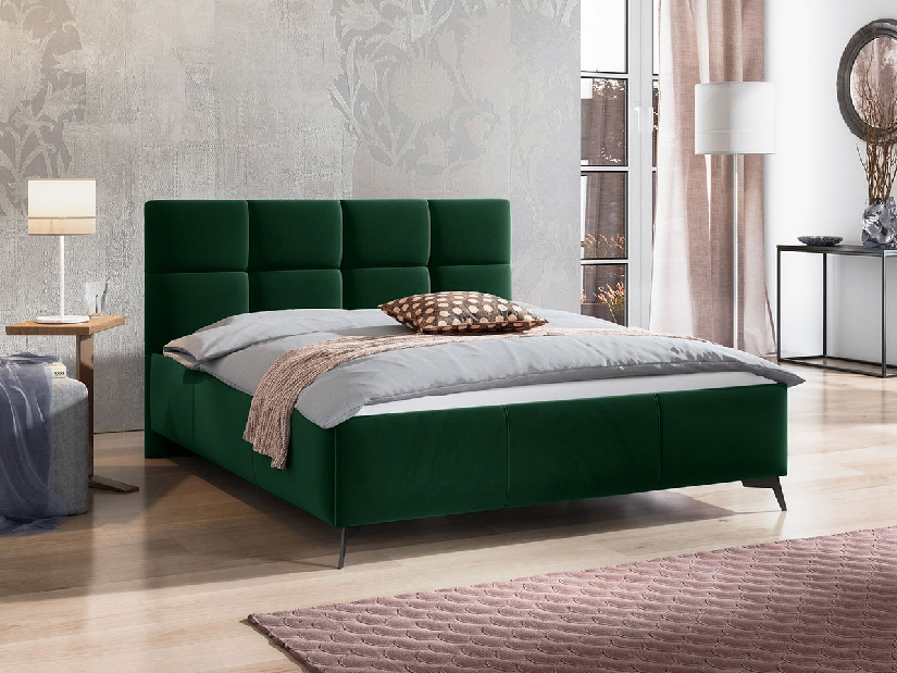 Čalúnená posteľ s kontajnerom Mirjan Waverly (140x200) (Fresh 13)