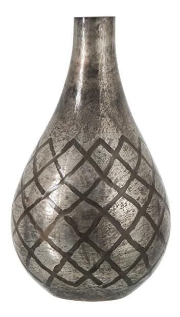 Dekoračná váza Jolipa (31x31x54cm) (Sivá)