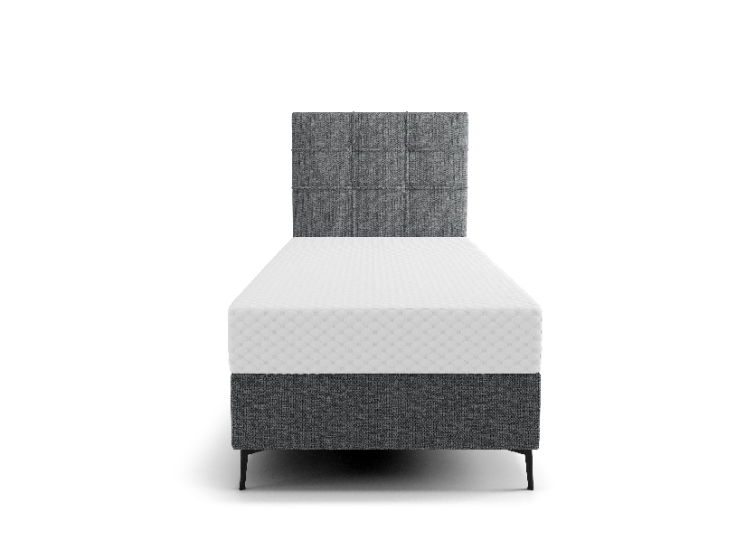 Jednolôžková posteľ 90 cm Infernus Comfort (tmavosivá) (s roštom, bez úl. priestoru)