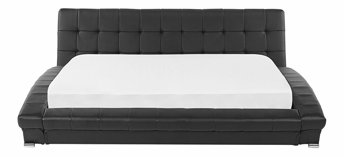 Manželská posteľ 180 cm LILLY (s roštom) (čierna)