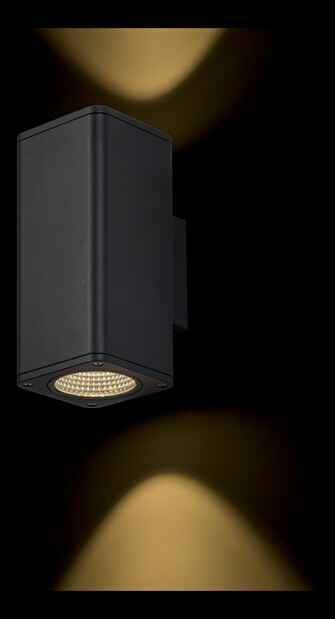 Vonkajšie osvetlenie Mizzi sq II 230V LED 2x12W 46° IP54 3000K (antracitová)