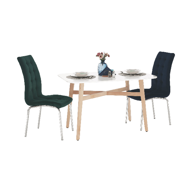 Jedálenský stôl Calvin (pre 4 osoby) (biela)