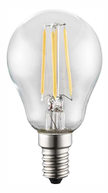 LED žiarovka Led bulb 10585 (nikel + priehľadná)