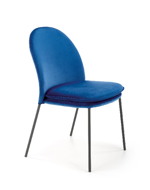 Jedálenská stolička Kemis (modrá + čierna)