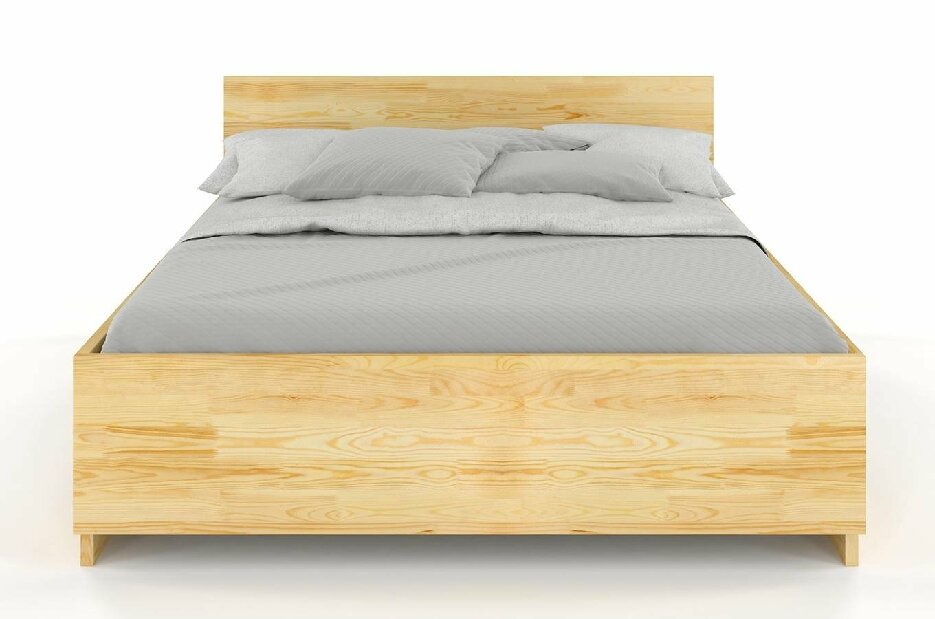 Manželská posteľ 160 cm Naturlig Larsos High (borovica)