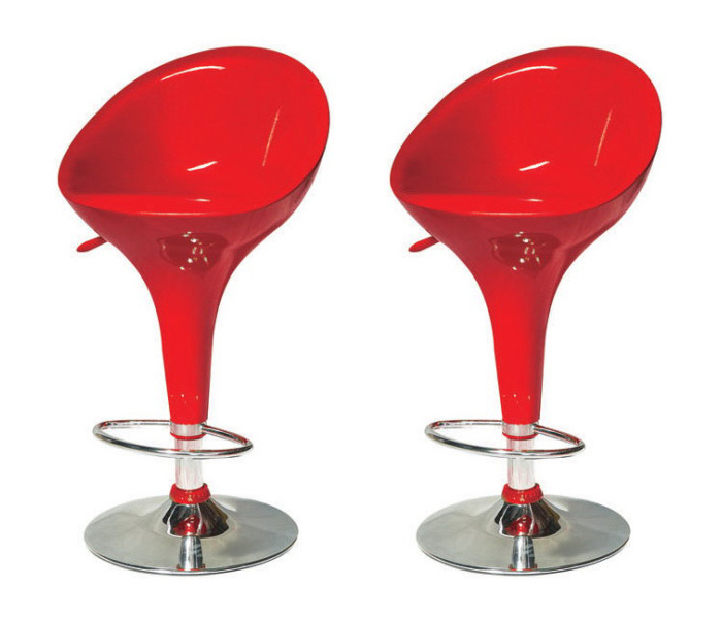 Set 2 ks. Barová stolička Alba Nova červená *výpredaj