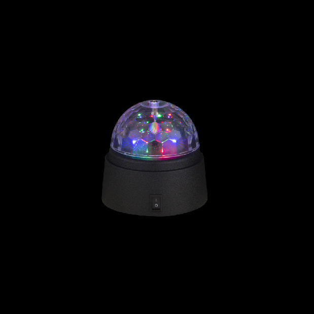 Dekoratívne svietidlo LED Disco 28014 (čierna + priehľadná)