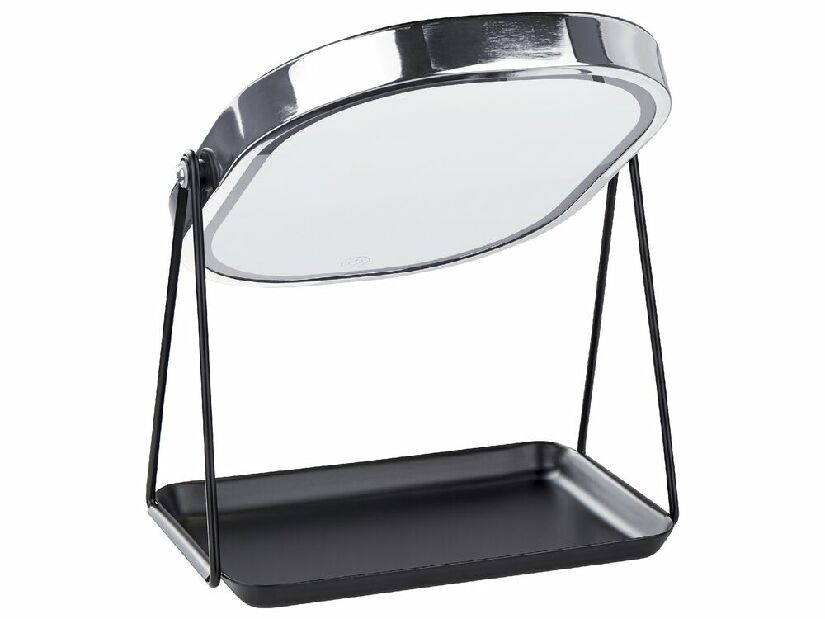 Kozmetické zrkadlo Dinora (strieborná) (s LED osvetlením)