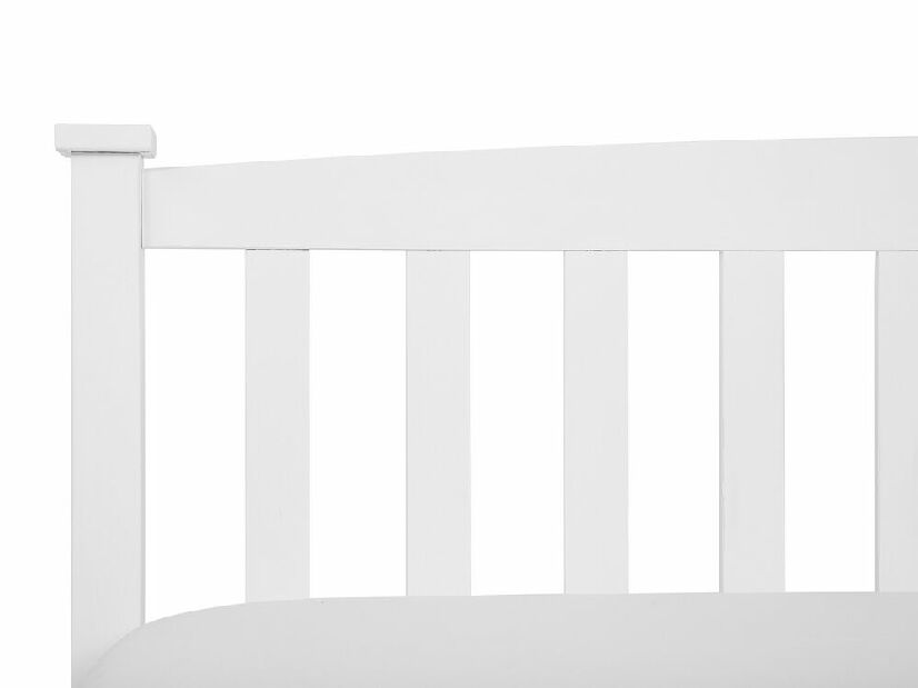 Manželská posteľ 140 cm GERNE (s roštom) (biela)