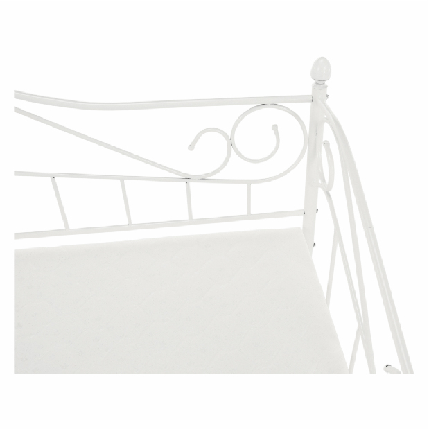 Jednolôžková posteľ 90 cm Danina (biela) (s roštom) *bazár