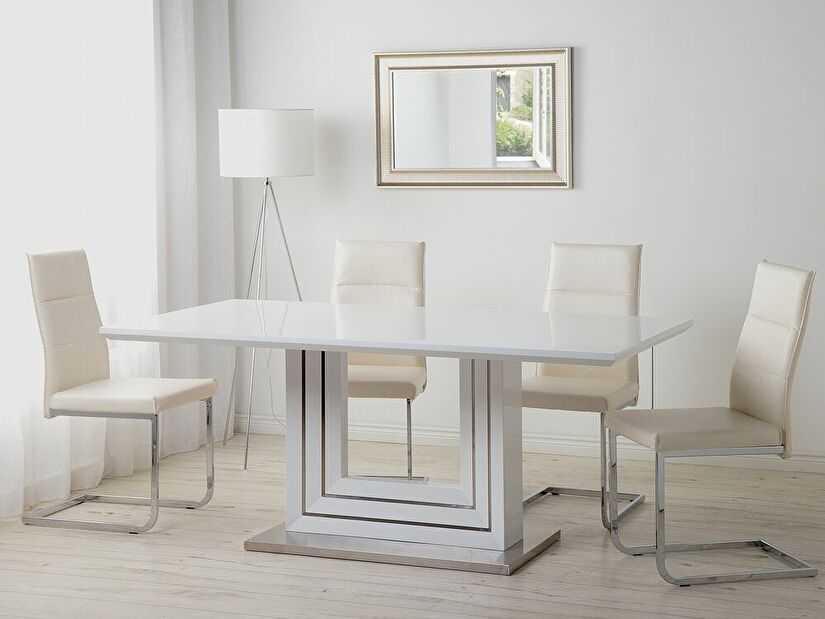 Jedálenský stôl KLAONE 180 x 90 cm (MDF) (biela) (pre 8 osôb)