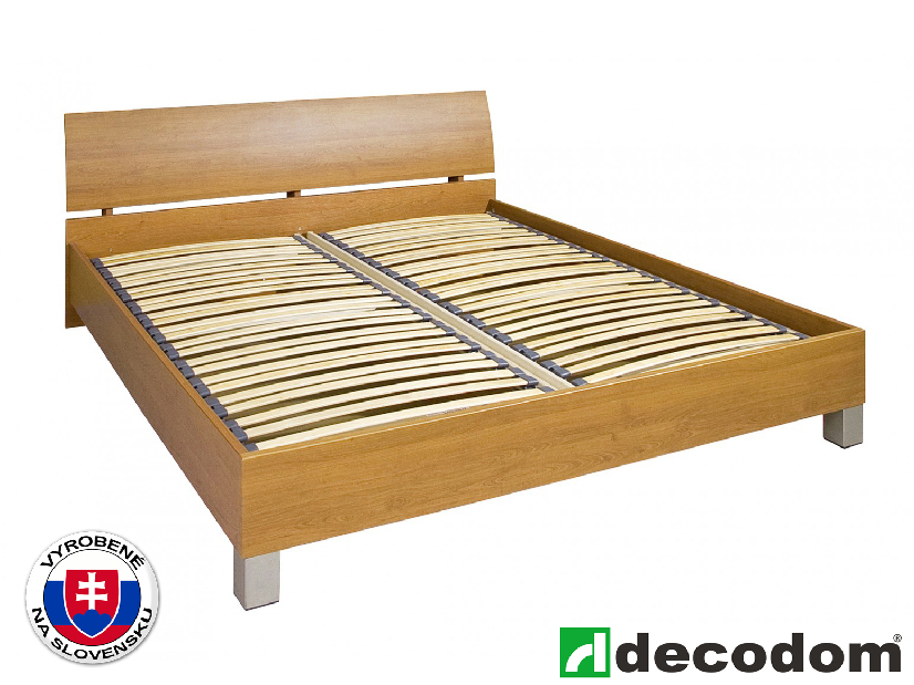 Manželská posteľ 180 cm Decodom Casandra (buk 07) (s roštom a úl. priestorom)