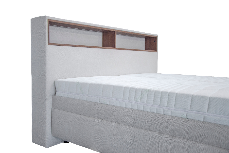 Manželská posteľ 180 cm Blanár Orson (biely krém) (s roštom) *výpredaj