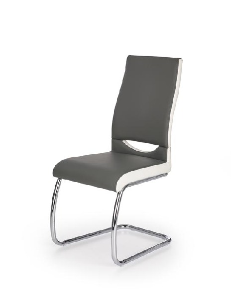 Jedálenská stolička K259 (sivá + biela) *výpredaj