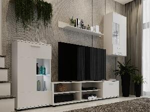 Obývacia stena s LED Frantal (biela) 