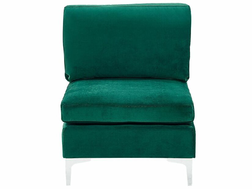 Rohová sedačka EVENA (zelená) (pre 6 osôb) (s taburetkou) (L)
