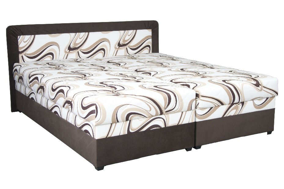 Manželská posteľ 160 cm Blanár Bologna (hnedá) (s roštom a matracom)