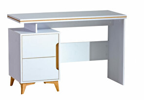 Písací stôl typ GA12 Gema (biela + horský jaseň)