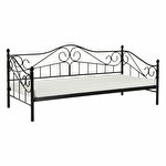 Jednolôžková posteľ 90 cm Danina (čierna) (s roštom)