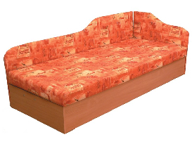 Jednolôžková posteľ (váľanda) 80 cm Eda 4/2 (s molitanovým matracom) (P)