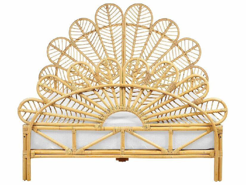 Manželská posteľ 140 cm Floyd (svetlé drevo) (s roštom)