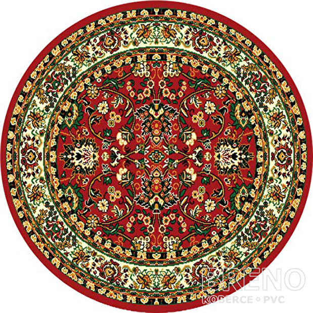 Kusový koberec Teheran 117/Red/kruh